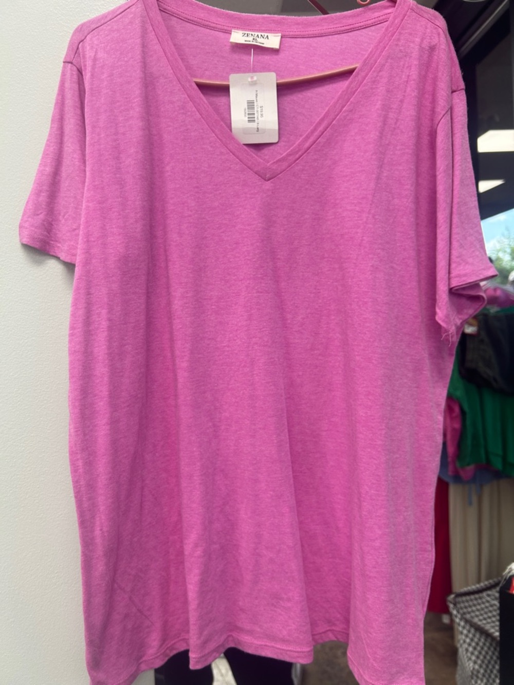 Zenana Outfitters Mauve V-Neck Tee